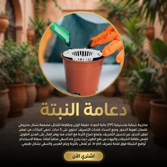 سلال تصريف مخروطية ذكية لحماية جذور النباتات